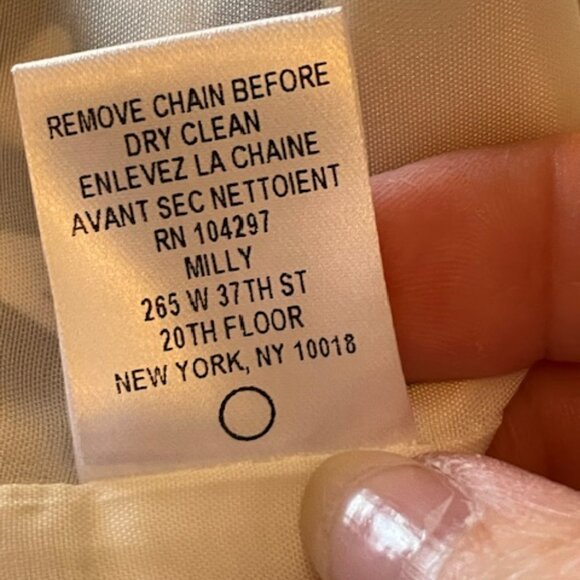 Milly 100% Silk Black White Medallion Scarf Print Halter Top Gold Chain Accent 2 - Picture 6 of 7